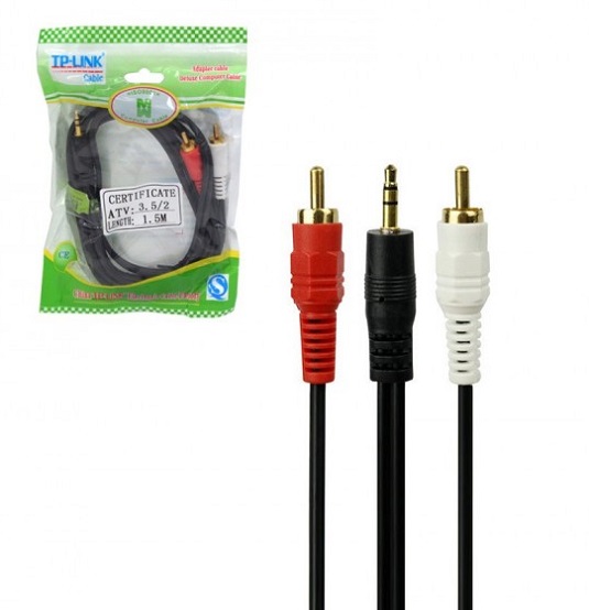 کابل 1.5 متر صدا TP-LINK نوع 1 به 2